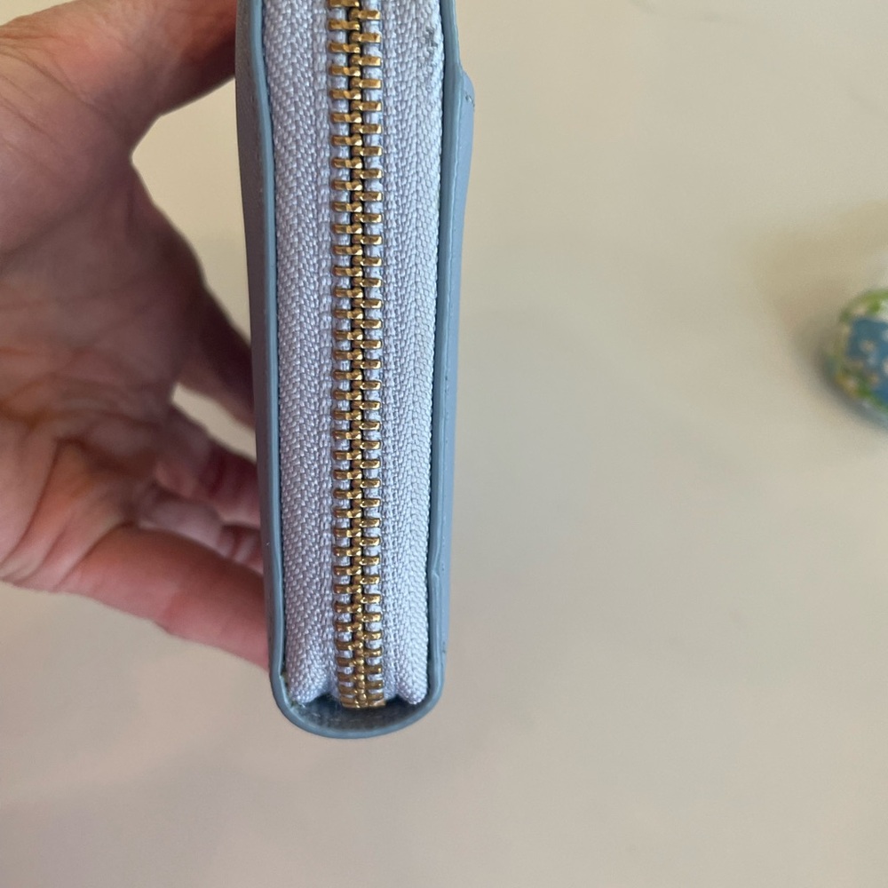 Kate Spade Light Blue Zip-Around Wallet - Picture 4 of 11